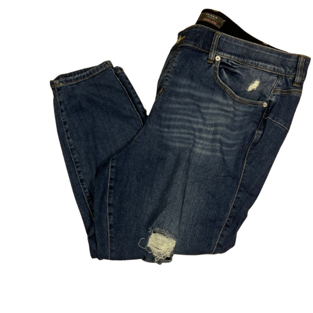 Torrid Women's Distressed Skinny Jeans - Indigo